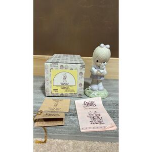 Precious Moments Porcelain Figurine 1987 " Wishing You A Happy Easter" # 109886